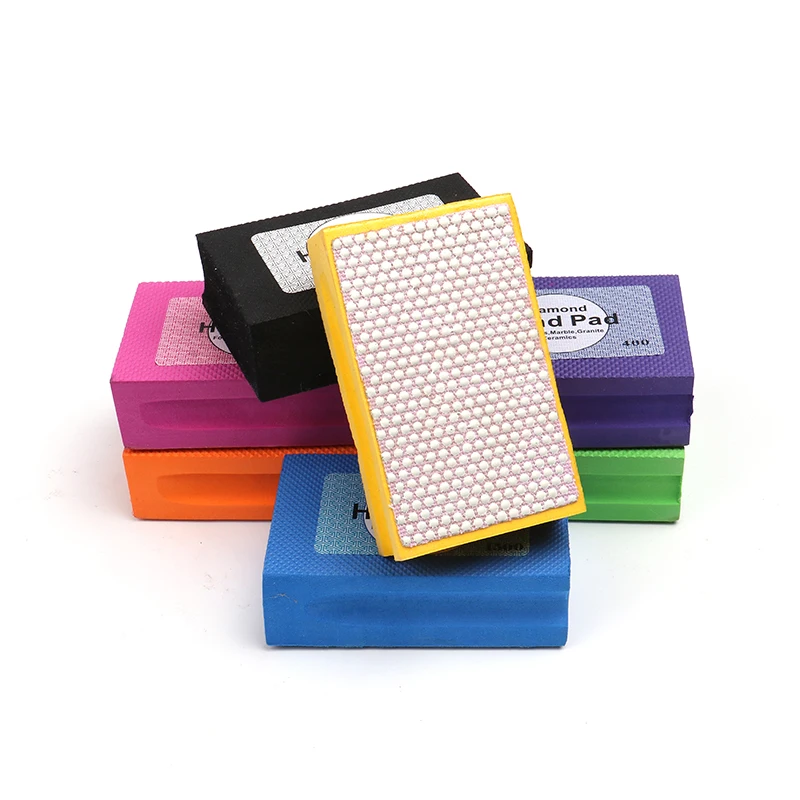 OEM Custom hand FIBER POLISHING PADS diamond sponge polishing pads resin Abrasive Tools