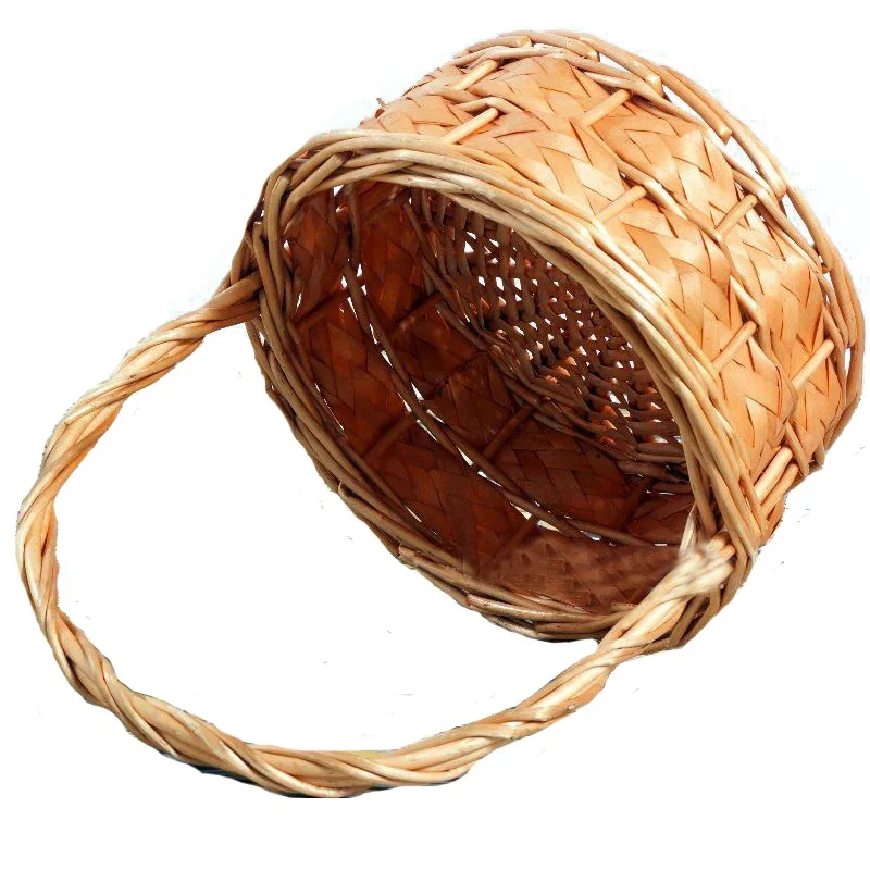 
Wholesale Handmade Home Storage Wicker Basket Woven Shallow Storage Basket 