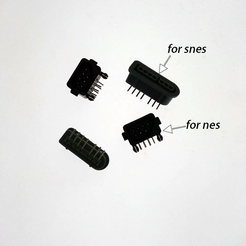 7 Pin Connector for SNES Console 90 Degree Female Connector Port for nes