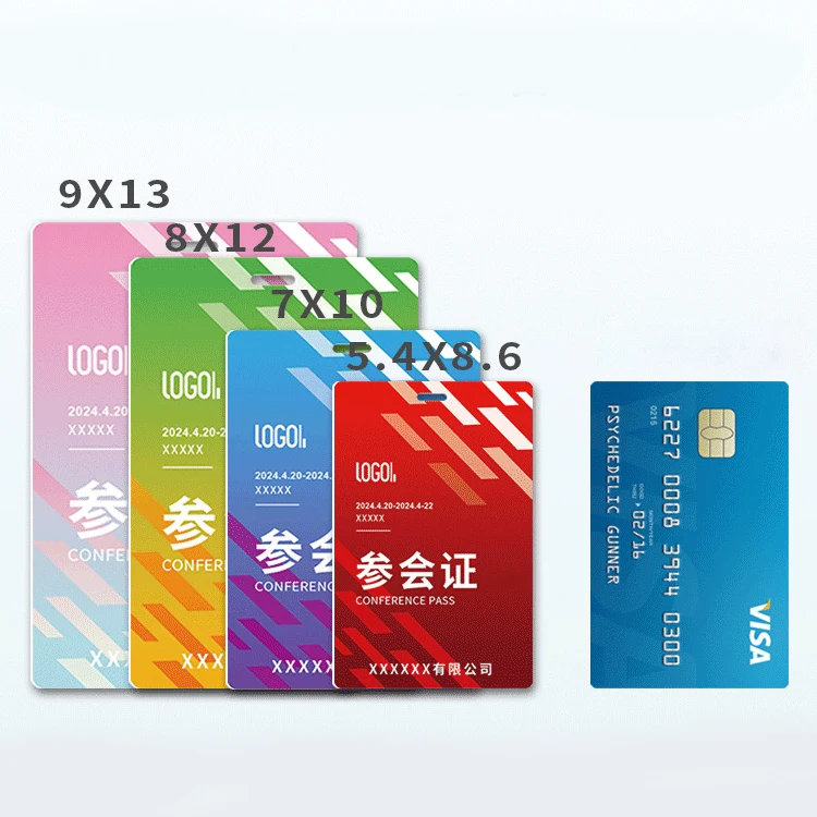 Factory Wholesale Blank Black Printable Sublimation Inkjet Pvc Business Cards Custom Lanyard Card Holder Id Card