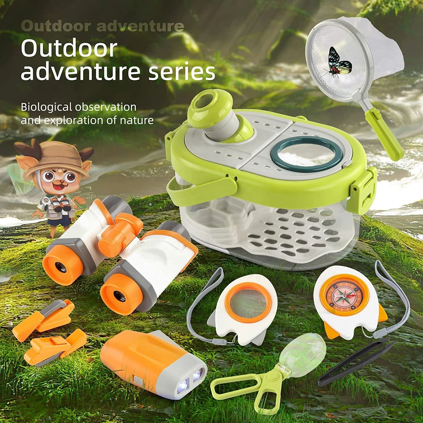 10 Pcs Kids Explorer Bug Catching Kit Insect Catcher Bug Toys Outdoor Toys Educational Science Toys for Kids