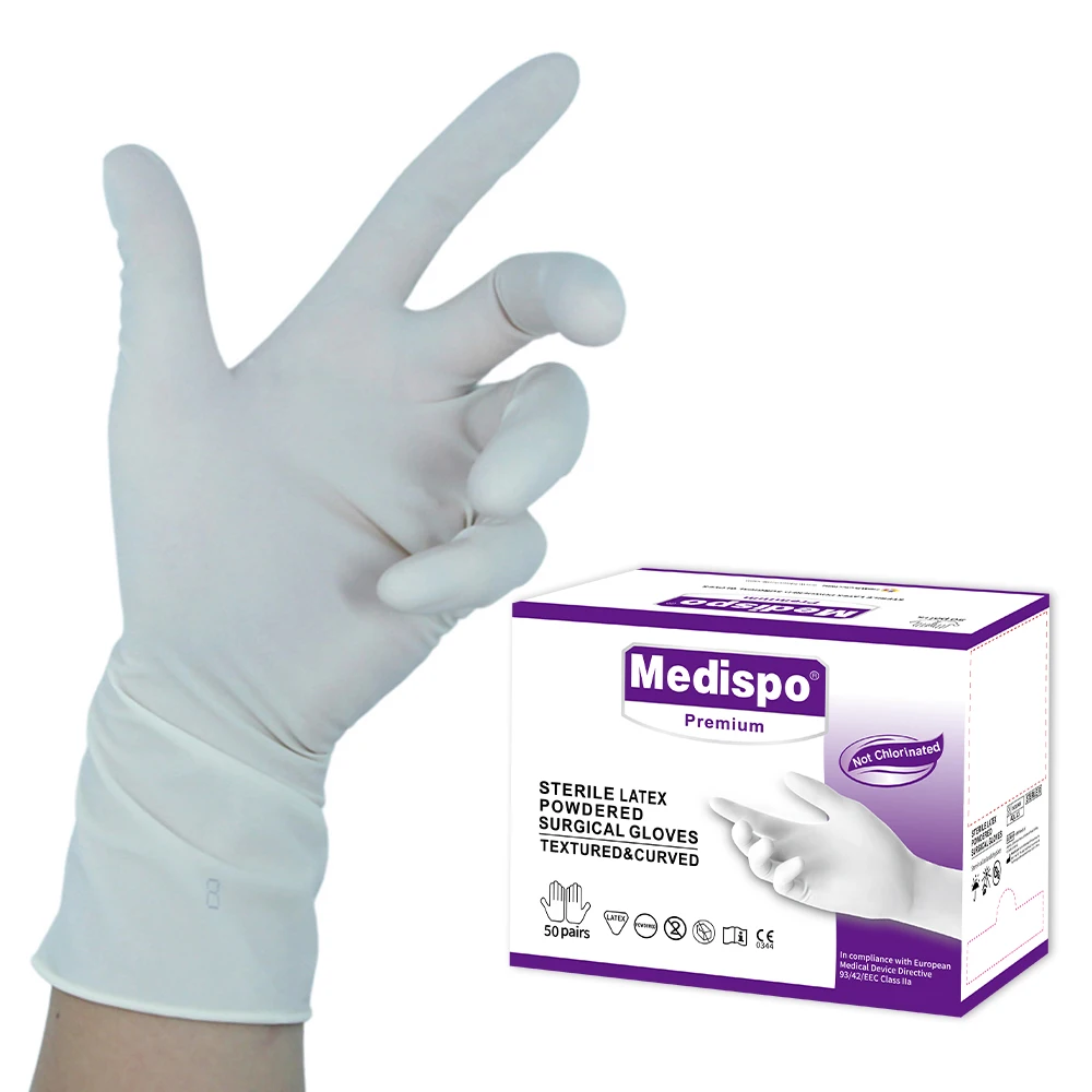 Factory cheap price latex disposable hospital examination medical powdered gloves
