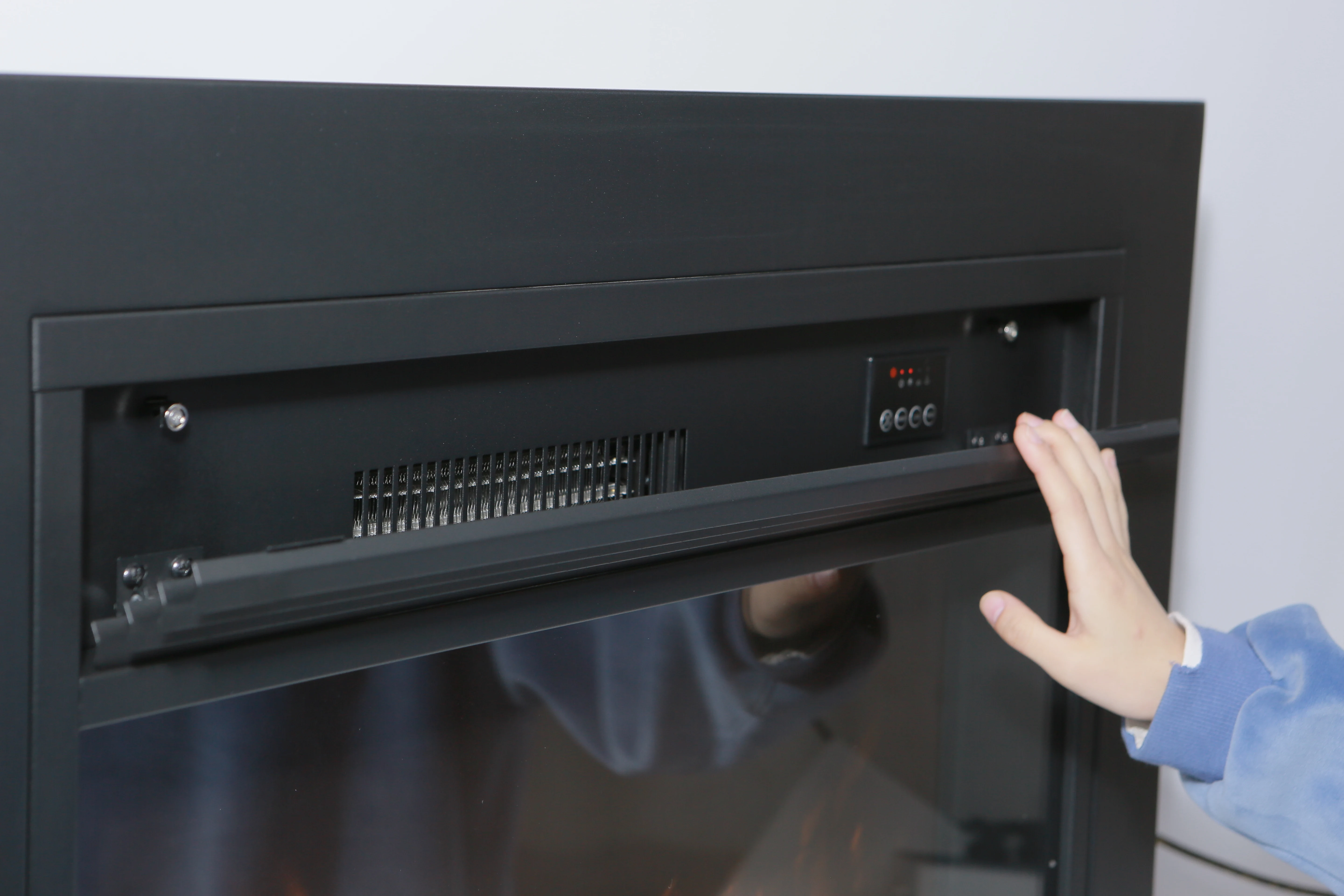 32 Inch 800mm European Elegant Flat Panel Electric Fireplace Home TV Stand