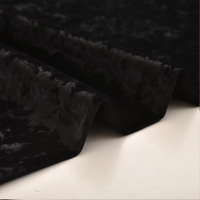 Hot Sale Plain Super Soft Ice Crushed Spandex Stretch Korea Ks Velvet Fabric