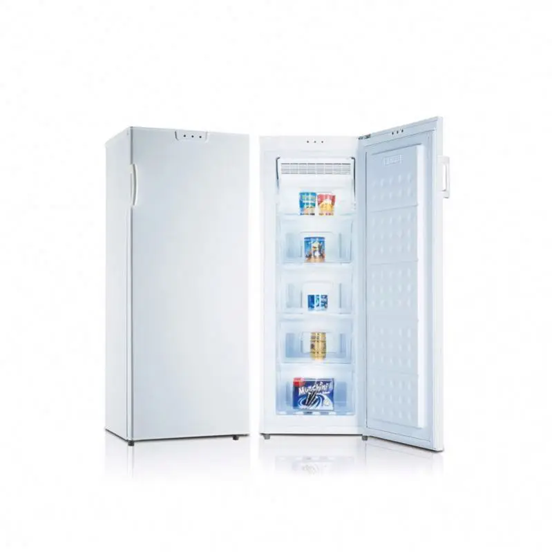 156L Manufactory Wholesale Solid Door No Frost Vertical Freezer Kitchen Fridge