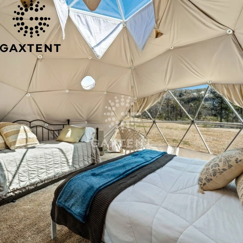 Transparent Geo Dome Tent Huge Size Fitch Coleman Portable Inflatable Resort Camping Waterproof Hotel Luxury
