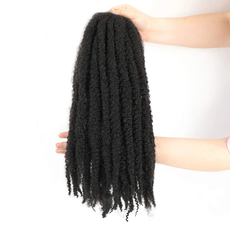 
Wholesale afro kinky curly Nubian twist marley crochet braid hair synthetic fiber braids extension 