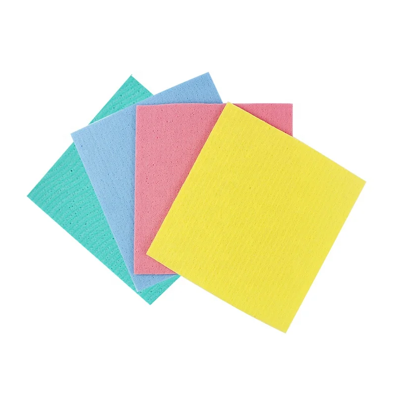 Cellulose Sponge Dishtowels Swedish Dish Cloths Dishes Washing Wipes Paper Cotton Paper Towels Kitchen Towel for Kitchen