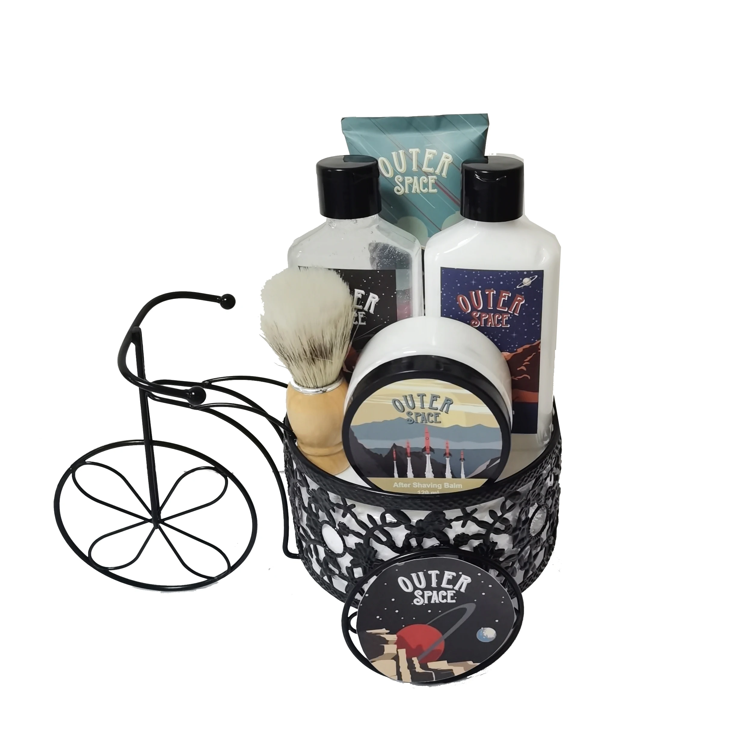 Private Label Beard Brush Comb Balm Set Men Grooming Care Oil Beard Growth Kit