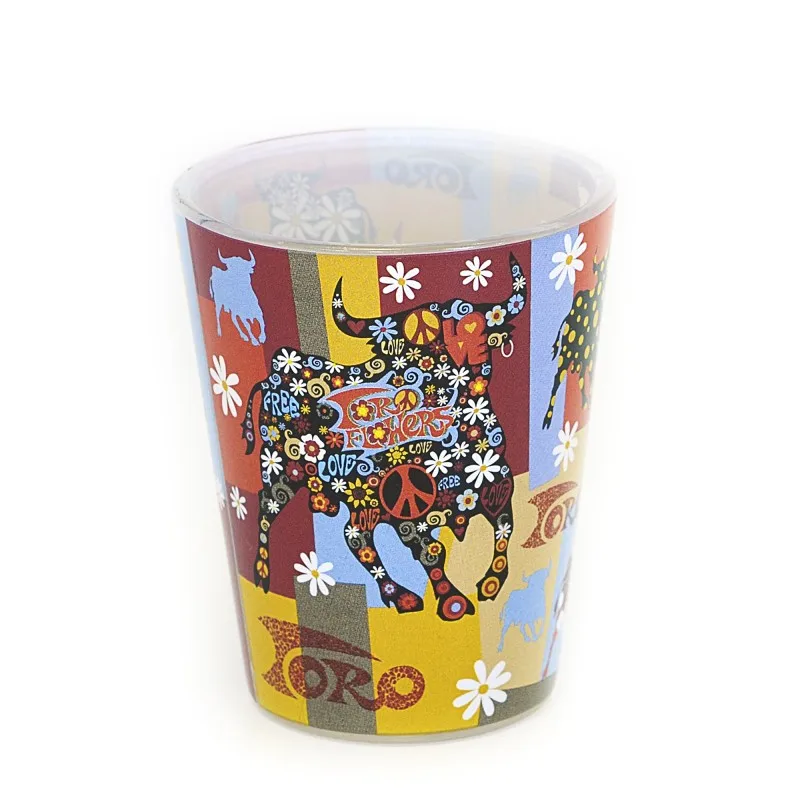 souvenir from spain shot glass