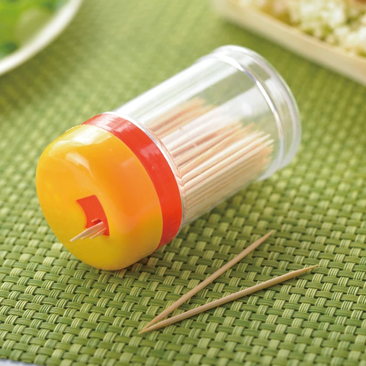 Free Sample Factory Wholesale Cheap Tooth Picks 65mm Bamboo Disposable Toothpicks With Plastic Box