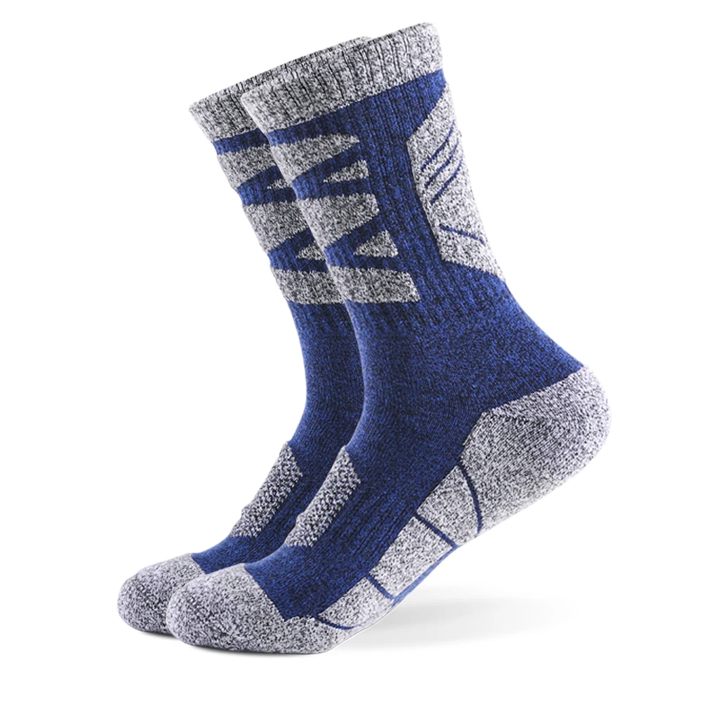 Good quality winter warm fleece cashmere merino wool woolen alpaca hiking socks for men