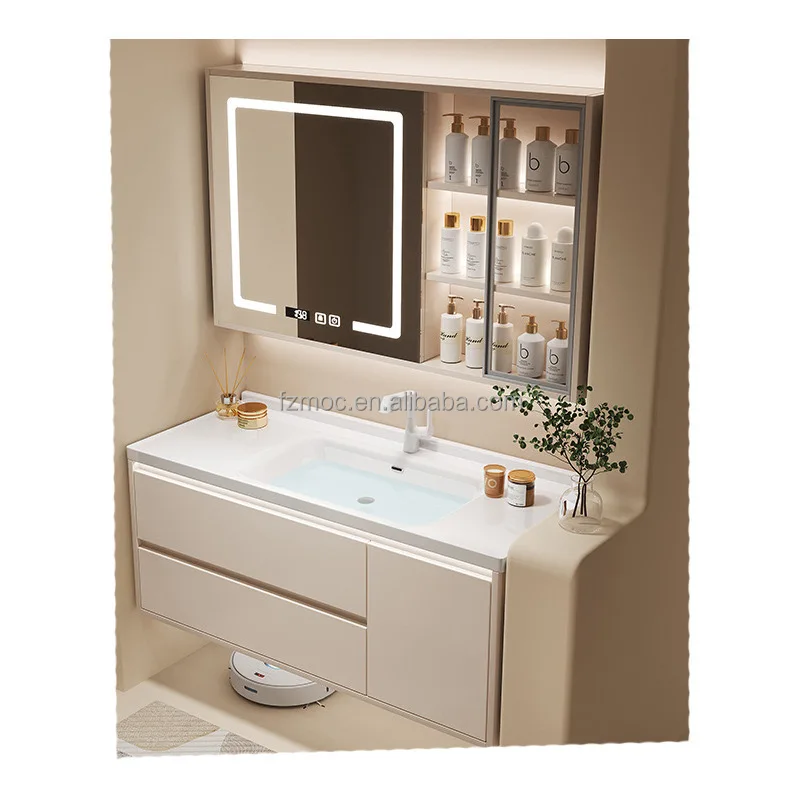 white painting MDF material Width Stock clearance bathroom cabinet ready to ship bath room vanity