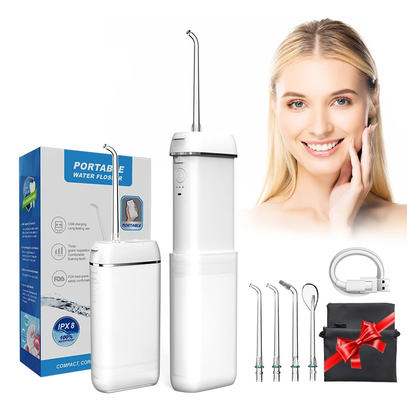 
H2ofloss Upgraded travel kit USB Electric cordless wireless portable mini dental oral water jet flosser 