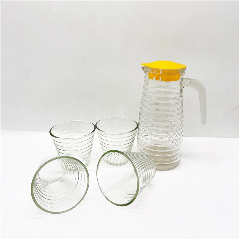 factory Outletfactory Outlet ware Water set with 1 glass jug and 4 glasses  Milk jug milk cup