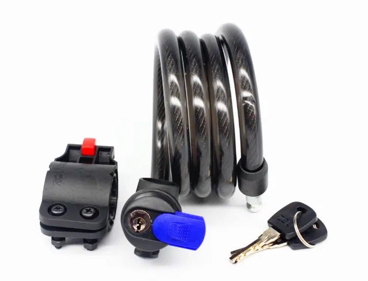 Colorful Anti-breaking  Mountain Bike Lock GANT 5108  Motorbike Key Lock 12mmx1.2m Chain Cable Anti-theft Bicycle Lock