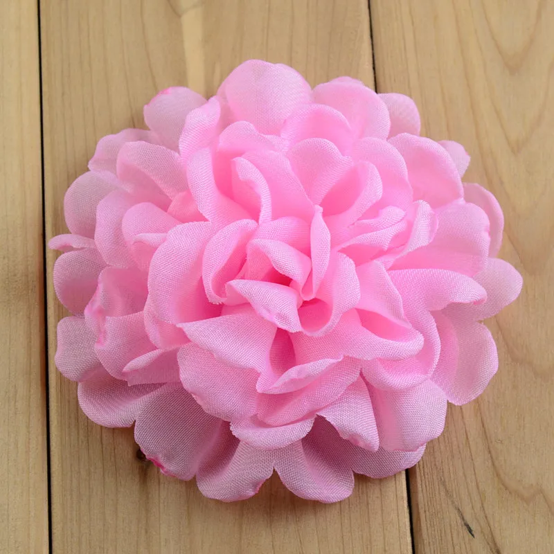 20Colors of Frany Singed Chiffon Flower for Kid Headbands Hair Accessory 30pcs/lot Artificial Peony Headwear Flower