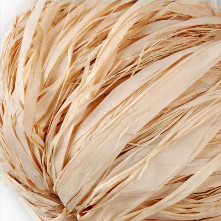 High quality Natural Raffia Bundle Manufacturers Original Colored Grass for Christmas Gift Packing Ribbon