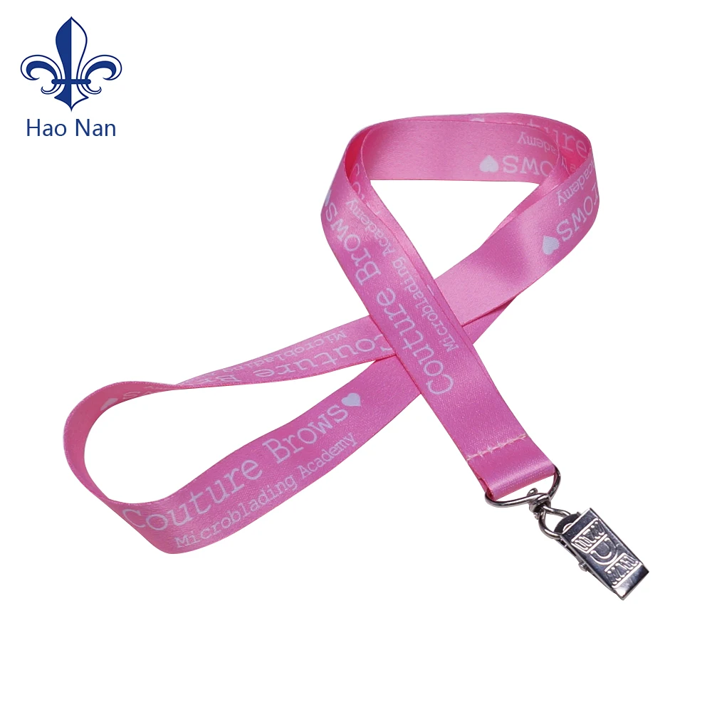 Wholesale Custom High Quality Sublimation  Id Card Key Neck Strap Polyester Lanyard With Swivel Clip