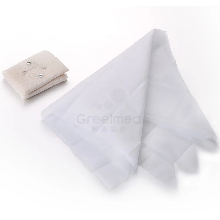 Gauze Triangle Bandages Non-woven Spanbond Triangular Bandage Set with Pin Medical Burn Dressing Wound Wrap Emergency Cotton EOS