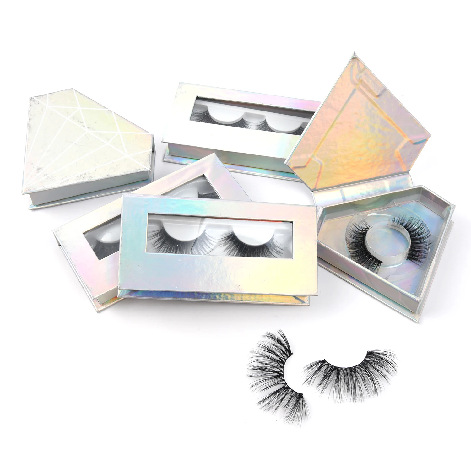 
Free Sample Neitsi 25mm Korea Natural False Eyelashes Fiber Materia Reusable| 100% Guangzhou False Eyelashes w30# 