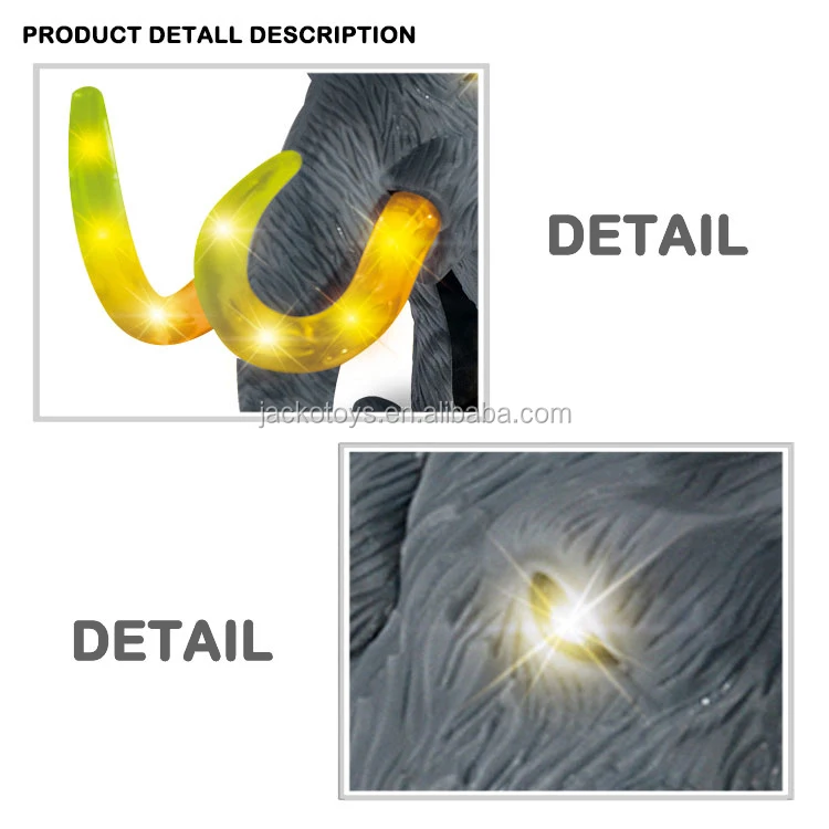 Cheap Kids Toy Mammoth Elephant  Kids Battery Operated Toy Including Sound Light