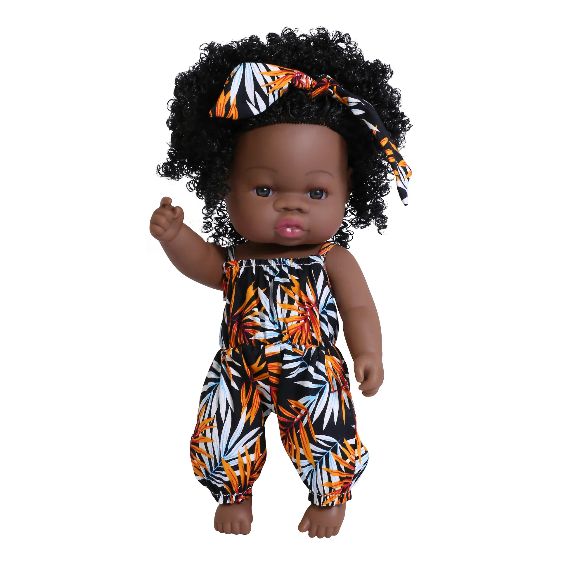 custom black  girl doll, real alive 14 inch reborn baby girls toys  dolls for kids