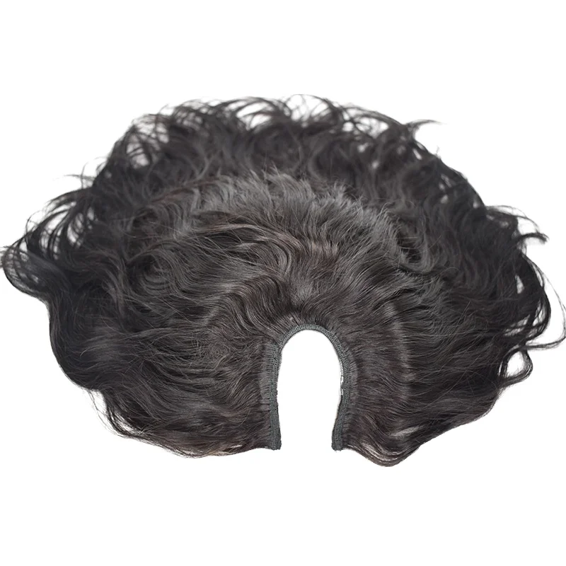 Factory supply attractive price U-part body wave no lace handmade synthetic full lace wig