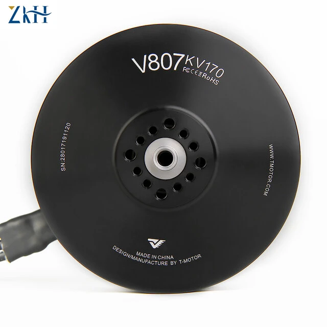 T-MOTOR V807 KV170 high thrust performance brushless bldc electric uav drone motor for paramotor