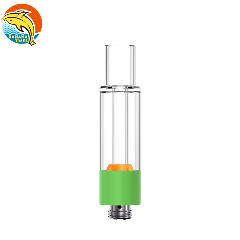 2021 top selling 510 cartridge empty 1ml vape oil cartridge Banana Times AG02 glass cartridges with packaging