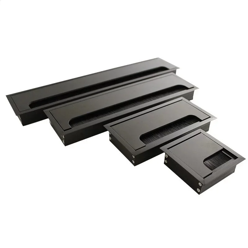 Aluminum Cable Grommet Box Office desk desktop Sockets