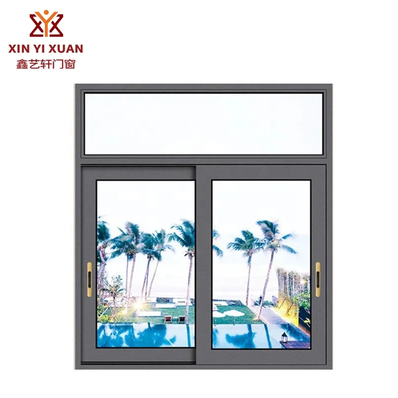 
Guangzhou aluminium windows at good price DOUBLE GLAZE ALUMINIUM WINDOWS with stainless steel screen sliding window kitchen 