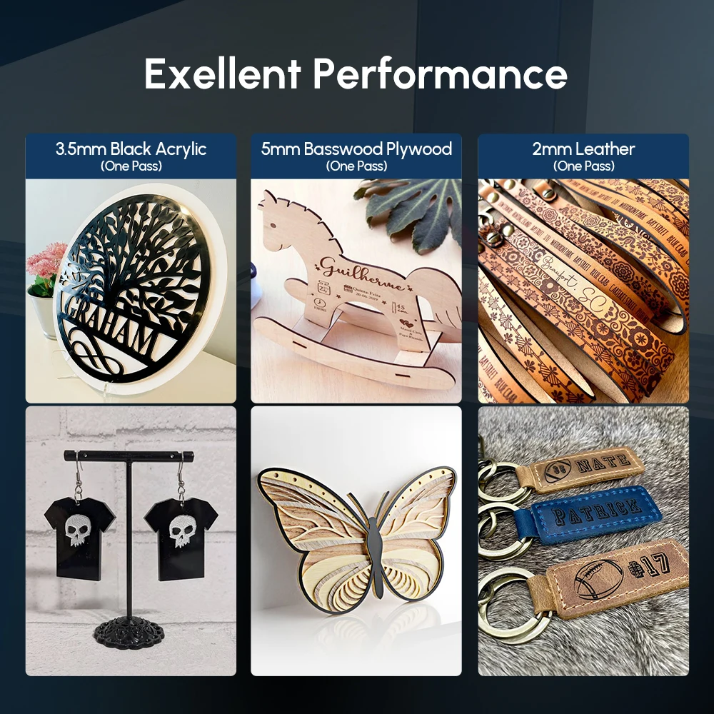 3d laser cutting machines for cloths acrylic and gold jewellery