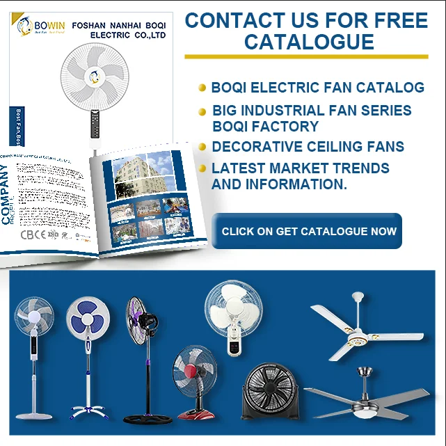 BOQI Adjustable Height Cheap Home Appliance 16 Inch Stand Fan Electric Standing Fan Price