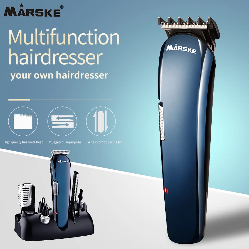 Marske 5006 All in One Men Shaver Body Hair Remover Electric Home Use Hair Clipper High Quality Usb,electric MS-5006 CN;ZHE Blue