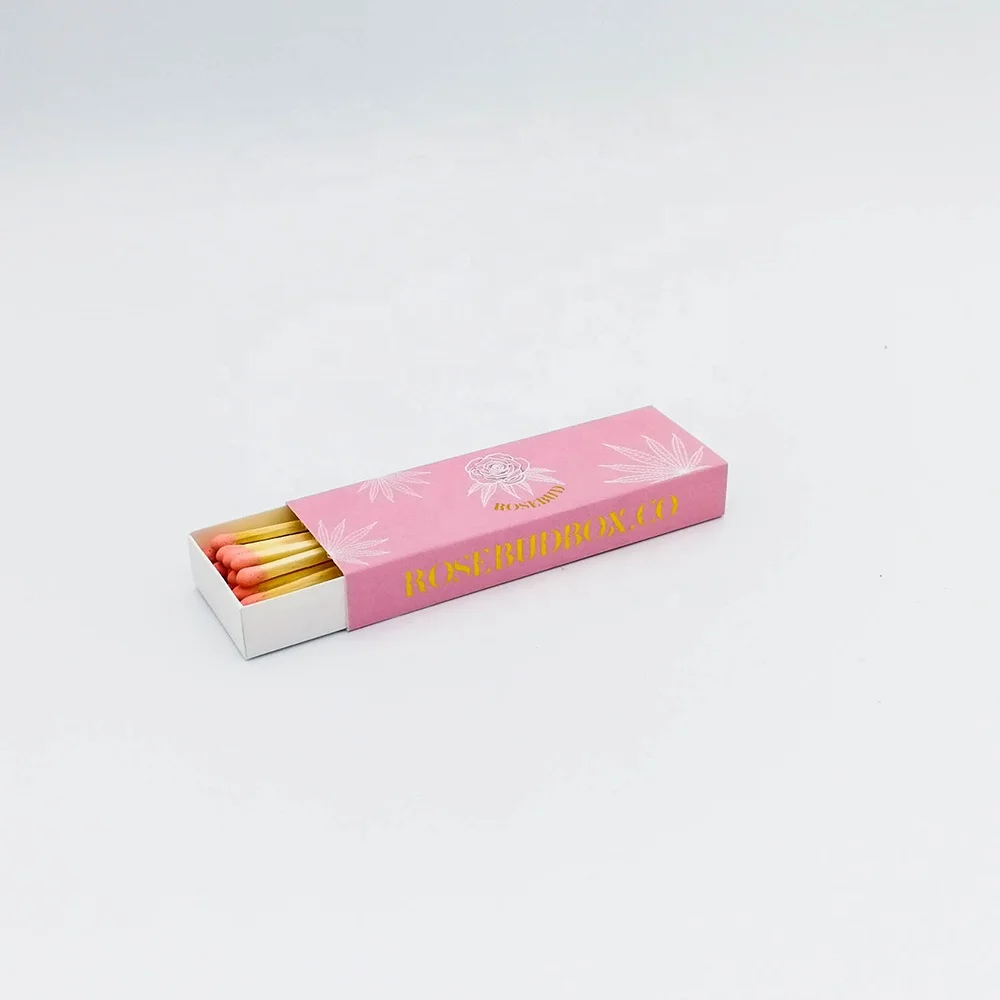 Matchbox Cheap Bulk Safety Matches Custom Wholesale Safety Pink Wood Matches natural matches