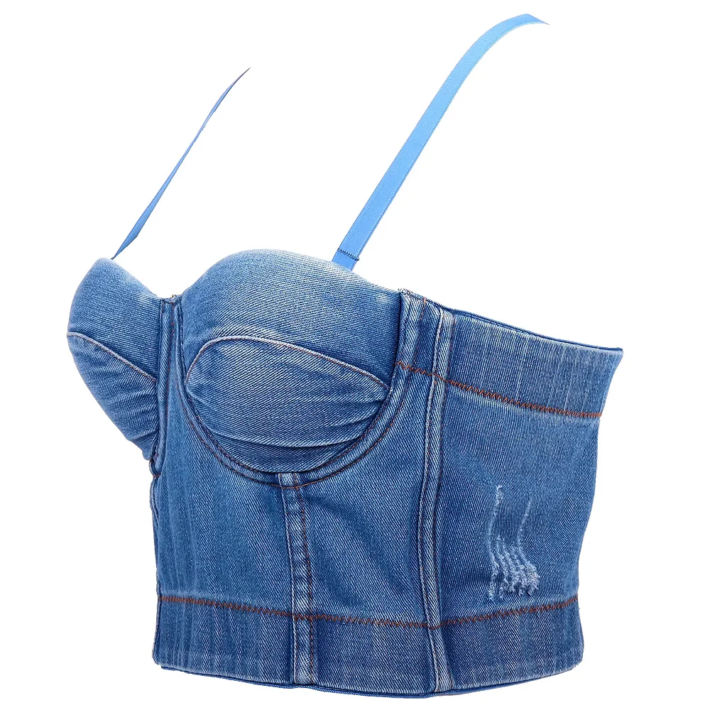 Wholesales Guangzhou Clothing Denim Crop Top Plus Size Summer Dress