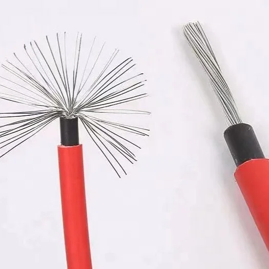 Professional Manufacturer 4mm/6mm/8mm Solar Cable 10mm 16mm 25mm Tinned Copper Conductor XLPE Photovoltaic Solar DC Cable