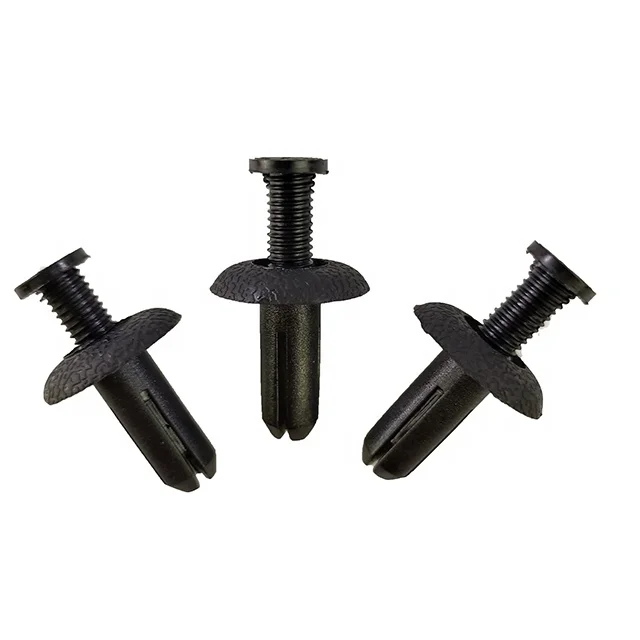 90505-SL0-003 Black PA66  nylon  auto push screw type retainer  rivet clip