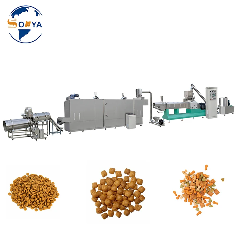 Floating Fish Feed pellet Production Line For Making tilapia Animal Pet cat dog Bird Piglets wet Dry Food puffing Mill Extruder
