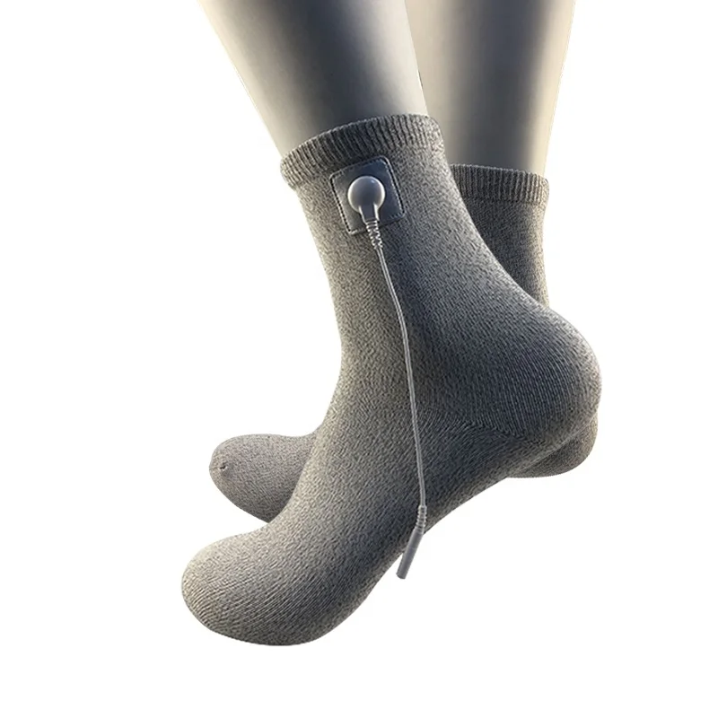 Long size conductive electronic Tens/EMS pulse electrode massage  socks for feet treatment