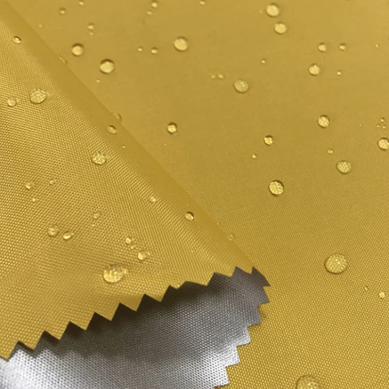 Waterproof Outdoor Fabric 210D Silver Coated Airtight Oxford Cloth for Umbrella Tent