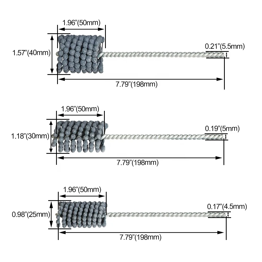 For Pipe Tube Polishing Brush Abrasive Ball Deburring Brush