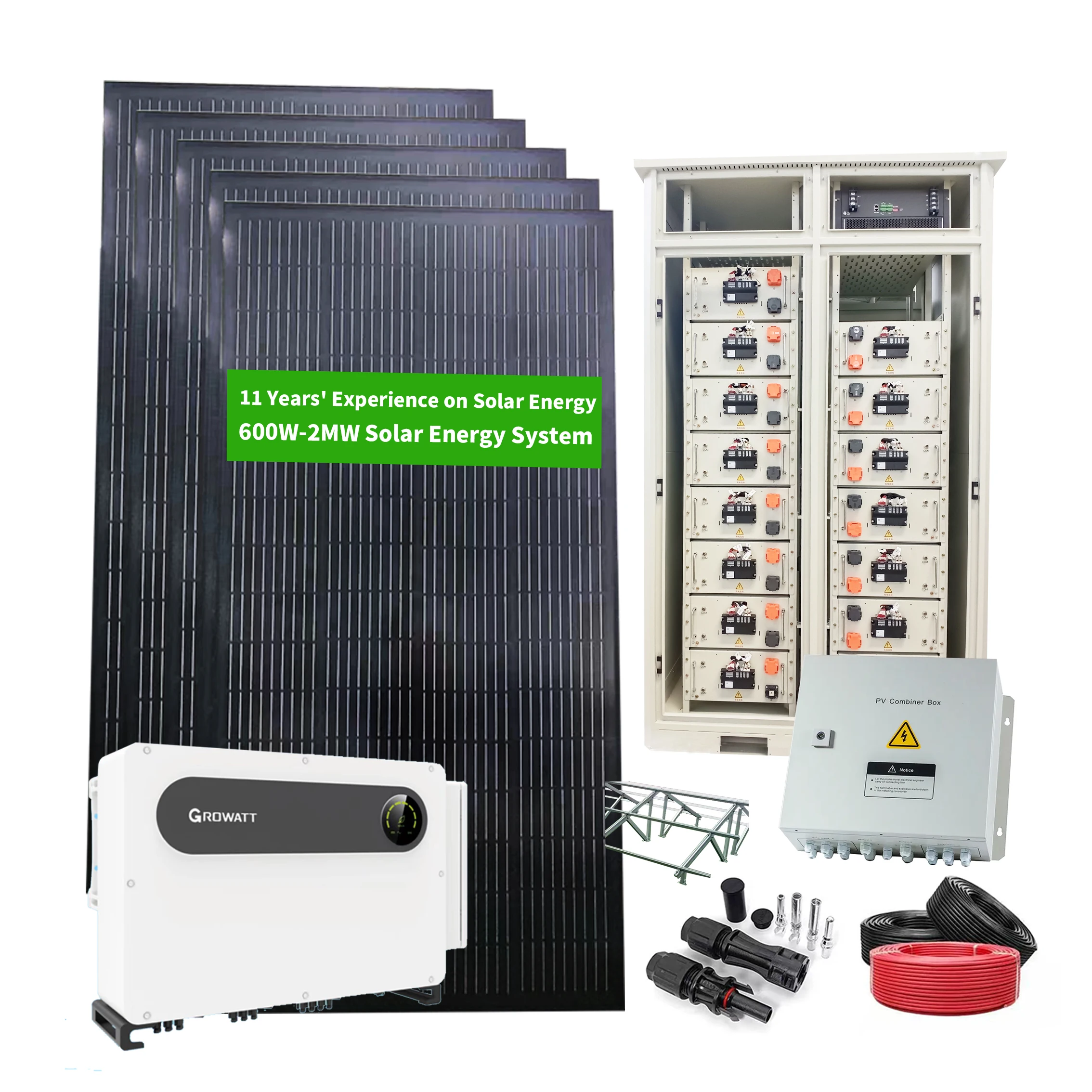 Power Bank Inverter Manufacturer 100KW 200KW 200KVA Solar Energy Storage Stackable Ess Lithium Battery System