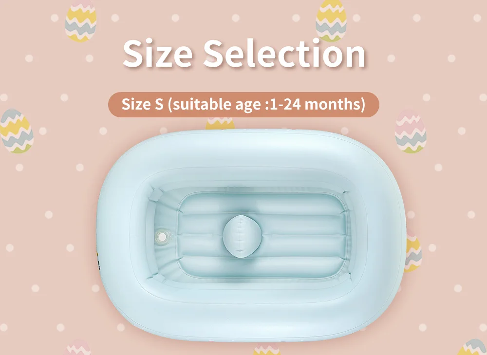 2021 Swimbobo new blue bathtub portable small swim pool shower basin inflatable baby bath tub foldable