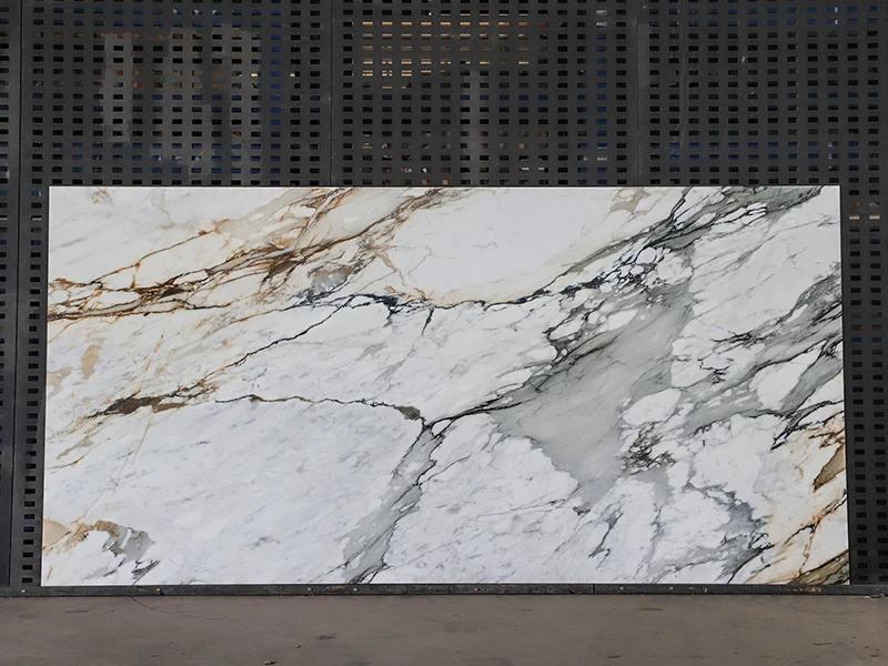 Big Size Floor Wall Tile Large Porcelain Slab Sintered Stone Polished Glazed Calcutta Gold Slabs Tile Sintered Stone Wall Panels