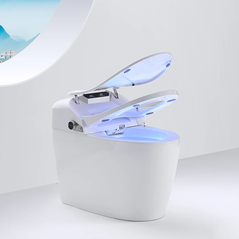 
European style automatic electronic bidet bathroom 110V/220V auto open one piece intelligent wc smart toilet 