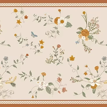 American Luxury Floral Printed Synthetic Leather Tablecloth Mat Waterproof Square Nonwoven Table Cloth in American Style