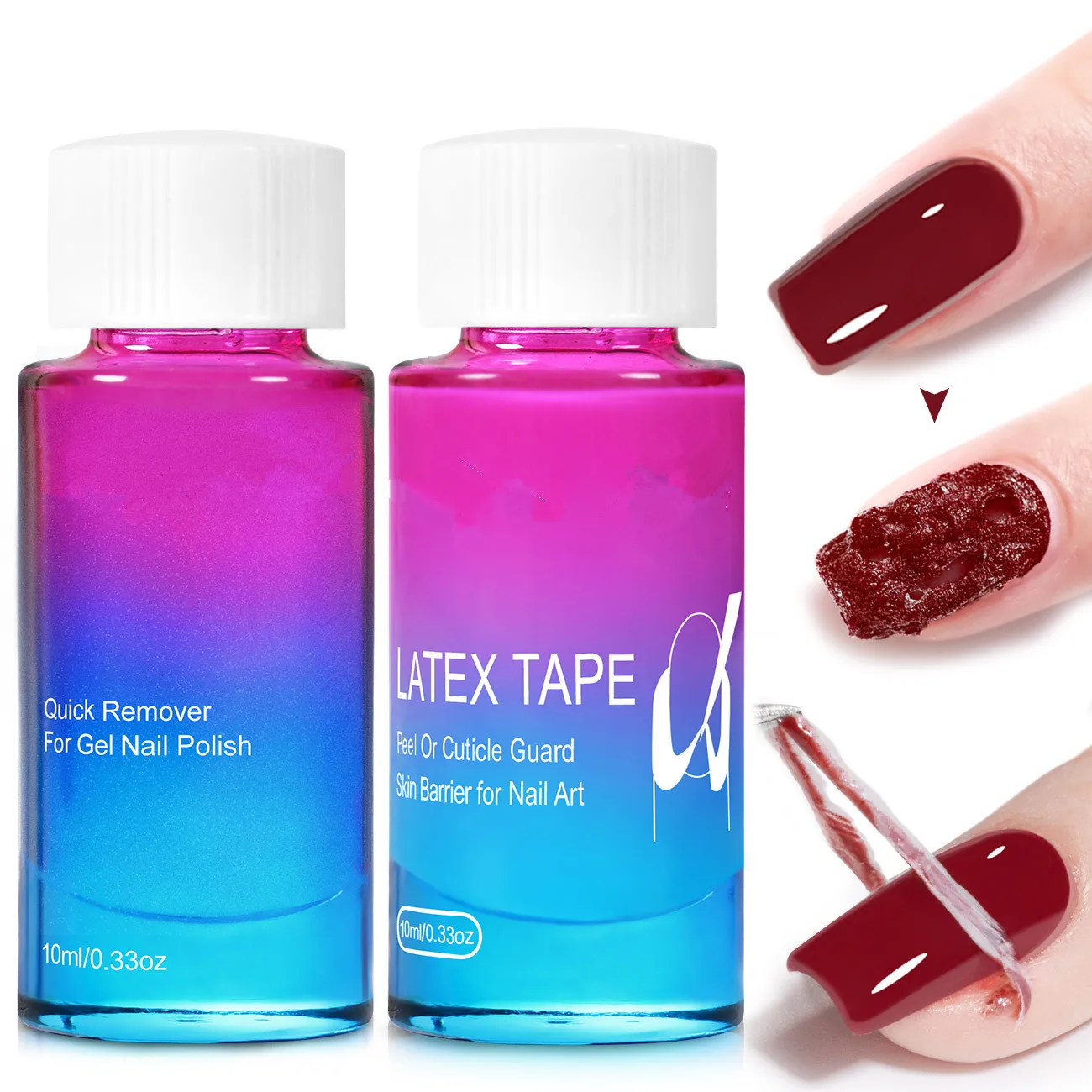 10ml Liquid Latex Nails Anti-Overflow Peel-Off Tape Glue Edge UV Gel Skin Manicure Care Polish Art