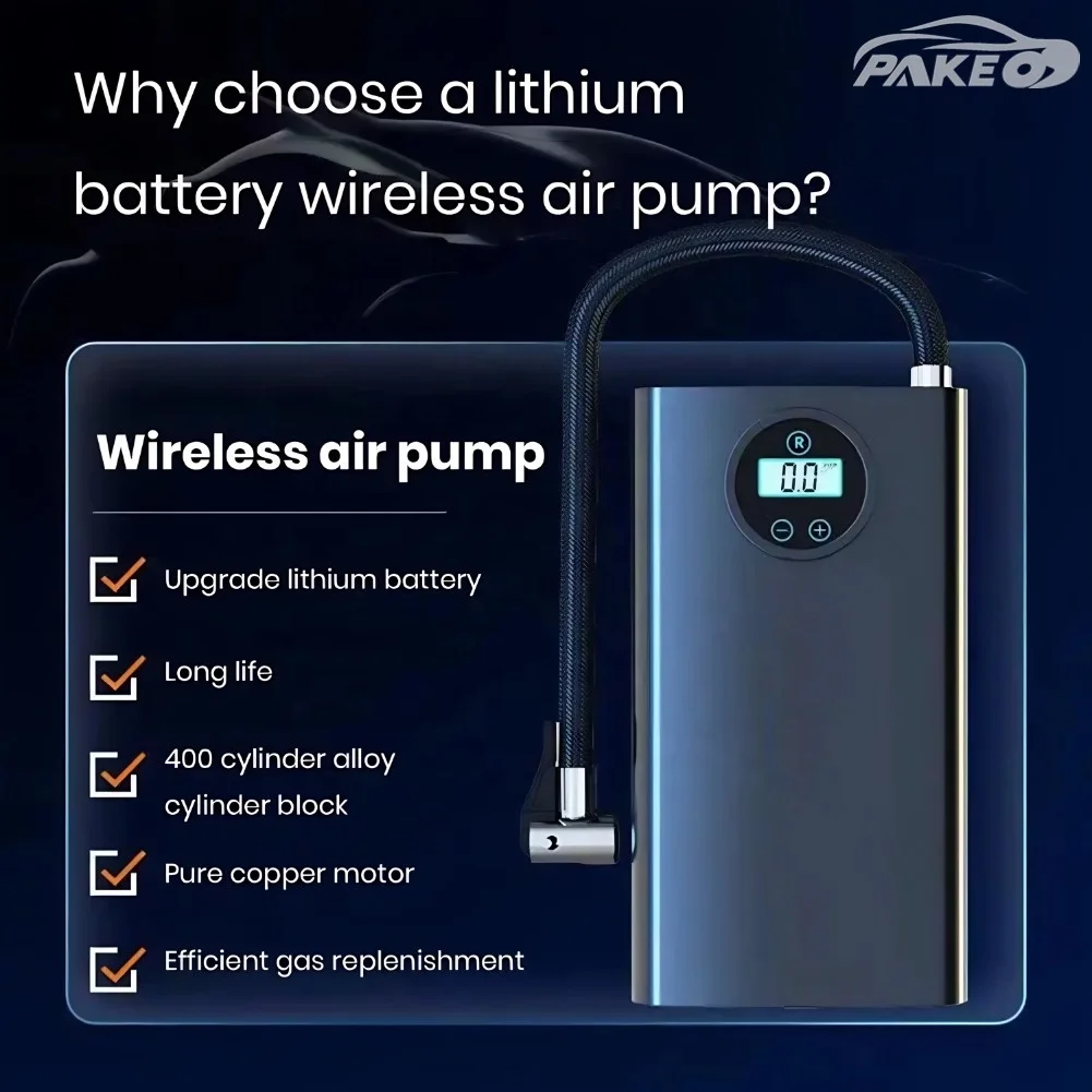 12V Abs Electric Inflator Touch Screen Wireless USB 150 PSI Smart Digital Cost-effective New item Portable Compressed Air Pump